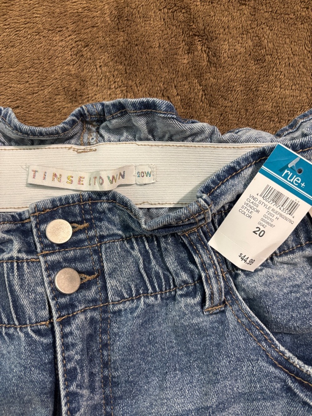 Tinseltown Light Wash Distressed Boyfriend Jeans - Picture 2 of 5